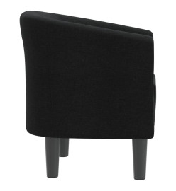 Fauteuil cabriolet noir tissu