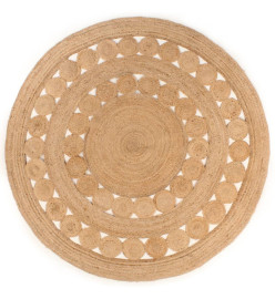 Tapis Design tressé Jute 240 cm Rond