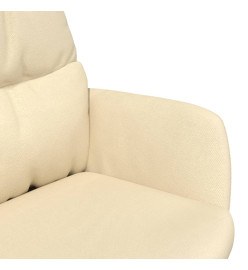 Chaise de relaxation Crème Tissu