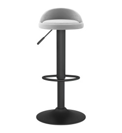 Tabouret de bar Gris clair Velours