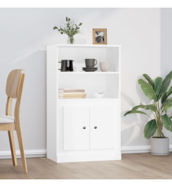 Buffet haut blanc 60x35,5x103,5 cm bois d'ingénierie