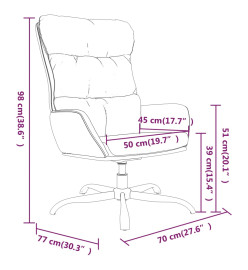 Chaise de relaxation Gris clair Tissu