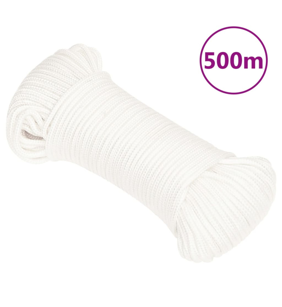 Corde de bateau Blanc complet 4 mm 500 m polypropylène