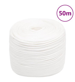 Corde de bateau Blanc complet 6 mm 50 m Polypropylène