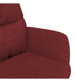 Chaise de relaxation Rouge bordeaux Tissu