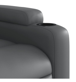 Fauteuil inclinable Gris Similicuir