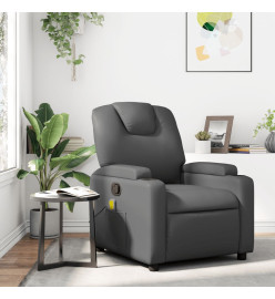 Fauteuil de massage inclinable Gris Similicuir