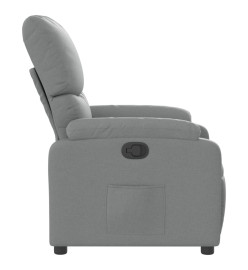 Fauteuil inclinable Gris clair Tissu