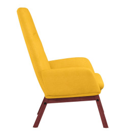 Chaise de relaxation Jaune moutarde Tissu