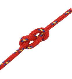 Corde de bateau Rouge 4 mm 500 m Polypropylène