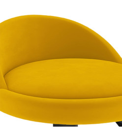 Tabourets de bar 2 pcs Jaune Velours