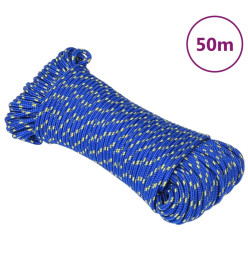 Corde de bateau Bleu 5 mm 50 m Polypropylène