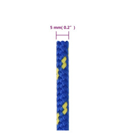 Corde de bateau Bleu 5 mm 50 m Polypropylène