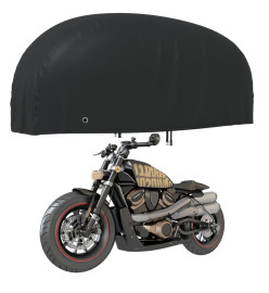 Housse de motocyclette noir 230x95x125 cm oxford 210D