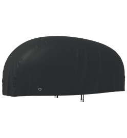 Housse de motocyclette noir 265x105x125 cm oxford 210D