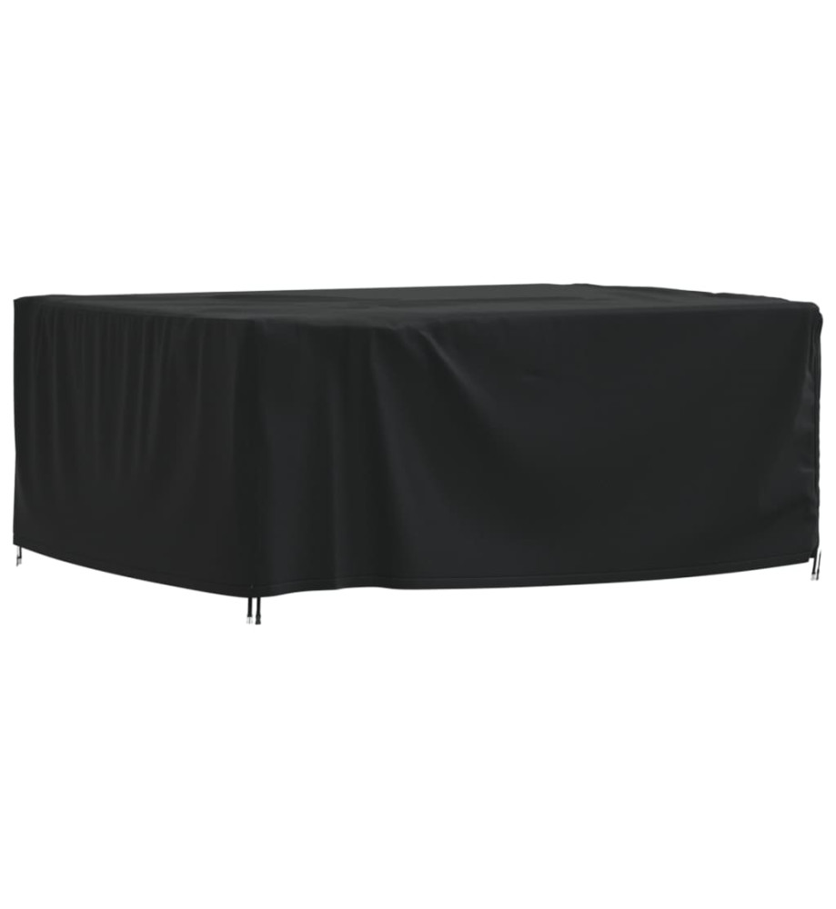 Housse de salon de jardin noir 200x165x80 cm oxford 420D