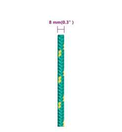 Corde de bateau Vert 8 mm 25 m Polypropylène