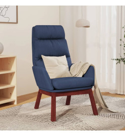 Chaise de relaxation Bleu Tissu