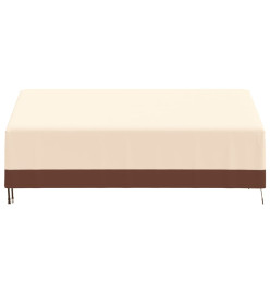 Housse de banc 3 places beige 204x86x48/73 cm oxford 600D