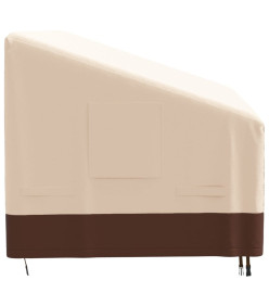 Housse de banc 3 places beige 204x86x48/73 cm oxford 600D