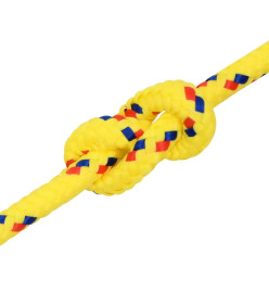 Corde de bateau Jaune 8 mm 25 m Polypropylène