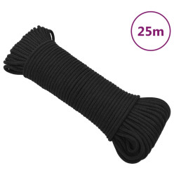 Corde de bateau Noir complet 4 mm 25 m Polypropylène