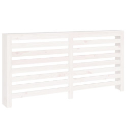 Cache-radiateur Blanc 169x19x84 cm Bois massif de pin