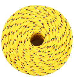 Corde de bateau Jaune 8 mm 500 m Polypropylène