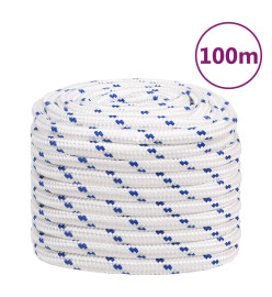 Corde de bateau Blanc 20 mm 100 m Polypropylène