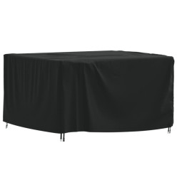 Housse de salon de jardin noir 125x125x74 cm oxford 420D