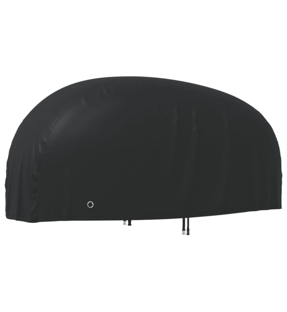 Housse de motocyclette noir 220x95x110 cm oxford 210D