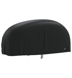 Housse de motocyclette noir 220x95x110 cm oxford 210D