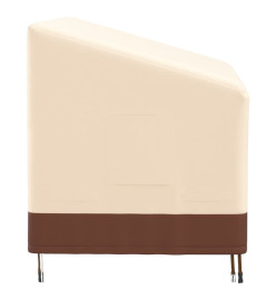 Housse de banc 3 places beige 159x84x56/81 cm oxford 600D