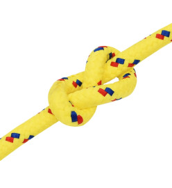 Corde de bateau Jaune 14 mm 50 m Polypropylène