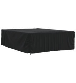 Housse de salon de jardin noir 350x260x90 cm oxford 420D