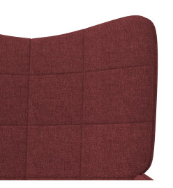 Chaise de relaxation Rouge bordeaux Tissu