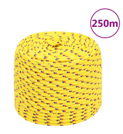 Corde de bateau Jaune 8 mm 250 m Polypropylène