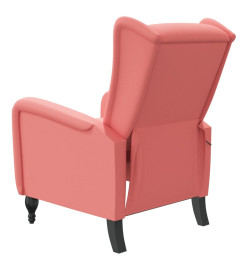 Fauteuil de massage inclinable rose velours