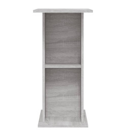 Support d'aquarium sonoma gris 60,5x36x72,5cm bois d'ingénierie