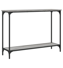 Table console sonoma gris 101x30,5x75 cm bois d'ingénierie