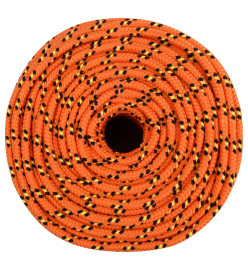 Corde de bateau Orange 6 mm 250 m Polypropylène