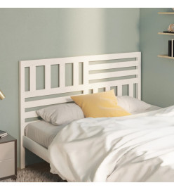 Tête de lit Blanc 126x4x100 cm Bois massif de pin