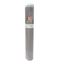 Nature Écran de jardin à double face PVC 1x3 m Gris