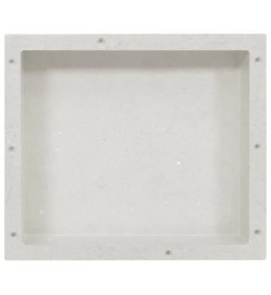 Niche de douche blanc mat 41x36x10 cm