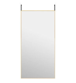 Miroir de porte Doré 50x100 cm Verre et aluminium