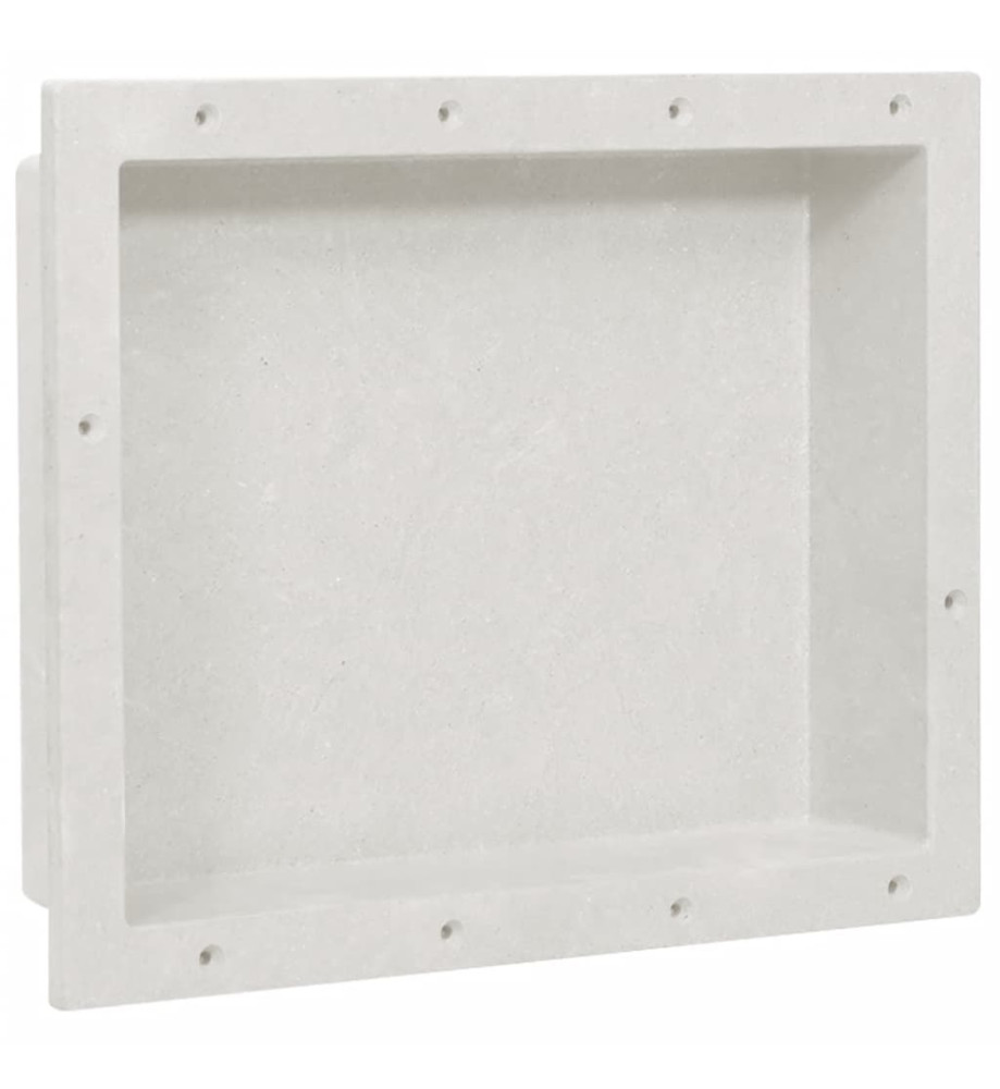 Niche de douche Blanc mat 41x51x10 cm