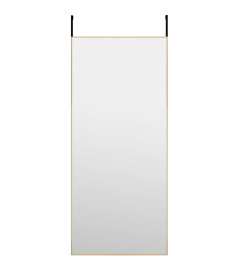 Miroir de porte Doré 40x100 cm Verre et aluminium