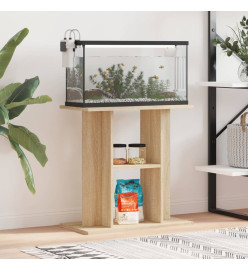 Support pour aquarium chêne sonoma 60x30x60cm bois d'ingénierie