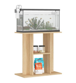 Support pour aquarium chêne sonoma 60x30x60cm bois d'ingénierie