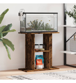 Support pour aquarium chêne fumé 60x30x60 cm bois d'ingénierie